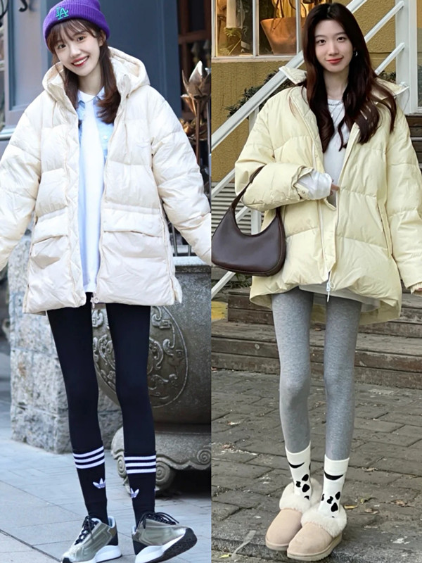 冬季裤穿搭街拍,喇叭牛仔裤怎么穿搭街拍