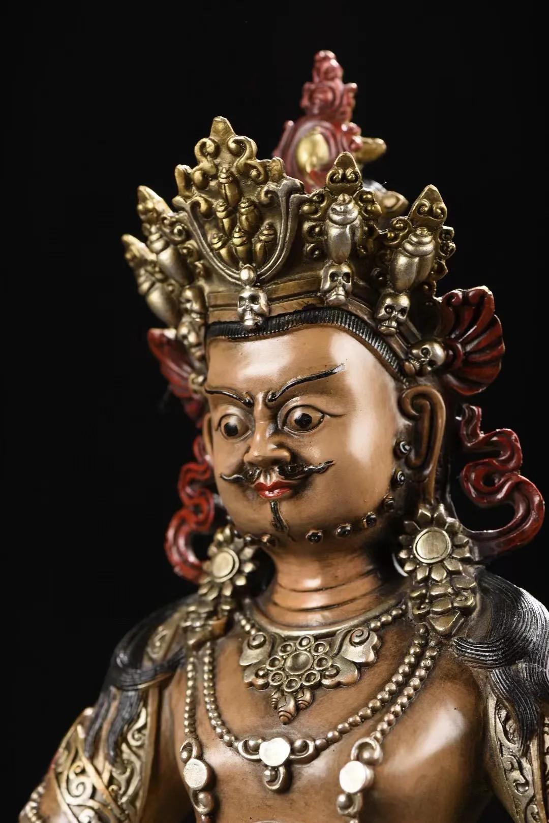 黄财神铜佛像图片大全,铜黄财神造像高清图片