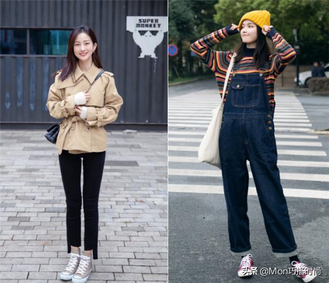 春天穿黄色高帮帆布鞋穿搭女,适合春季穿的帆布鞋