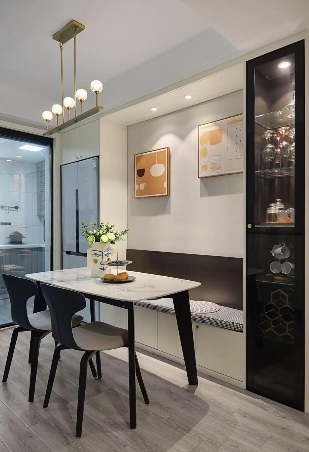 小户型餐厅卡座设计30款,小户型3平米卡座餐厅