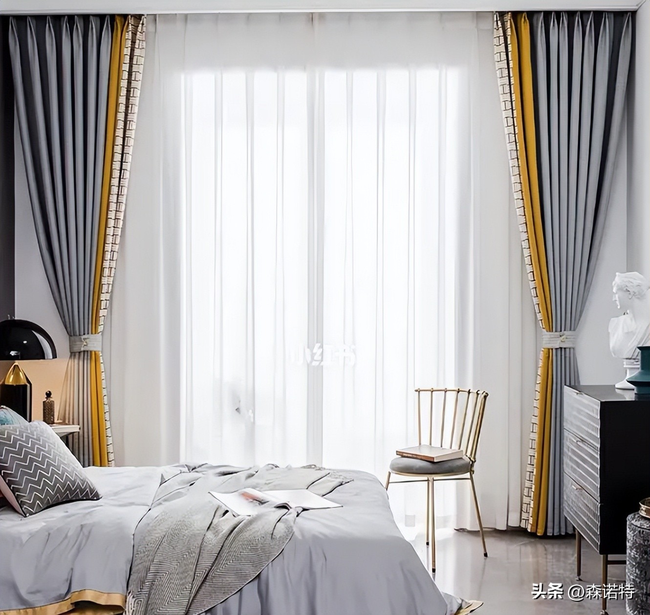 窗帘选布百叶纱帘效果图,卷帘窗帘和布艺窗帘哪个好