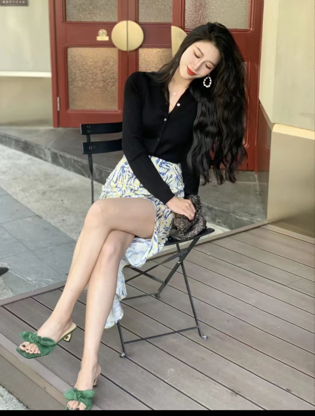 牛仔衫早春穿搭,复古牛仔衫女设计感小众早春