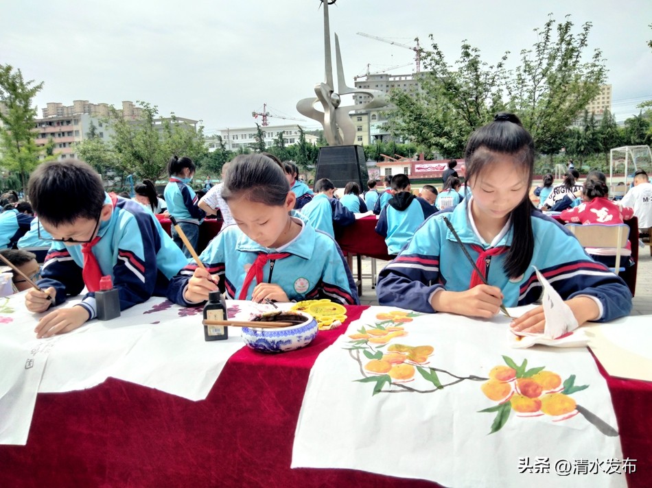 清水县西关小学开展庆“六·一”主题队日系列活动