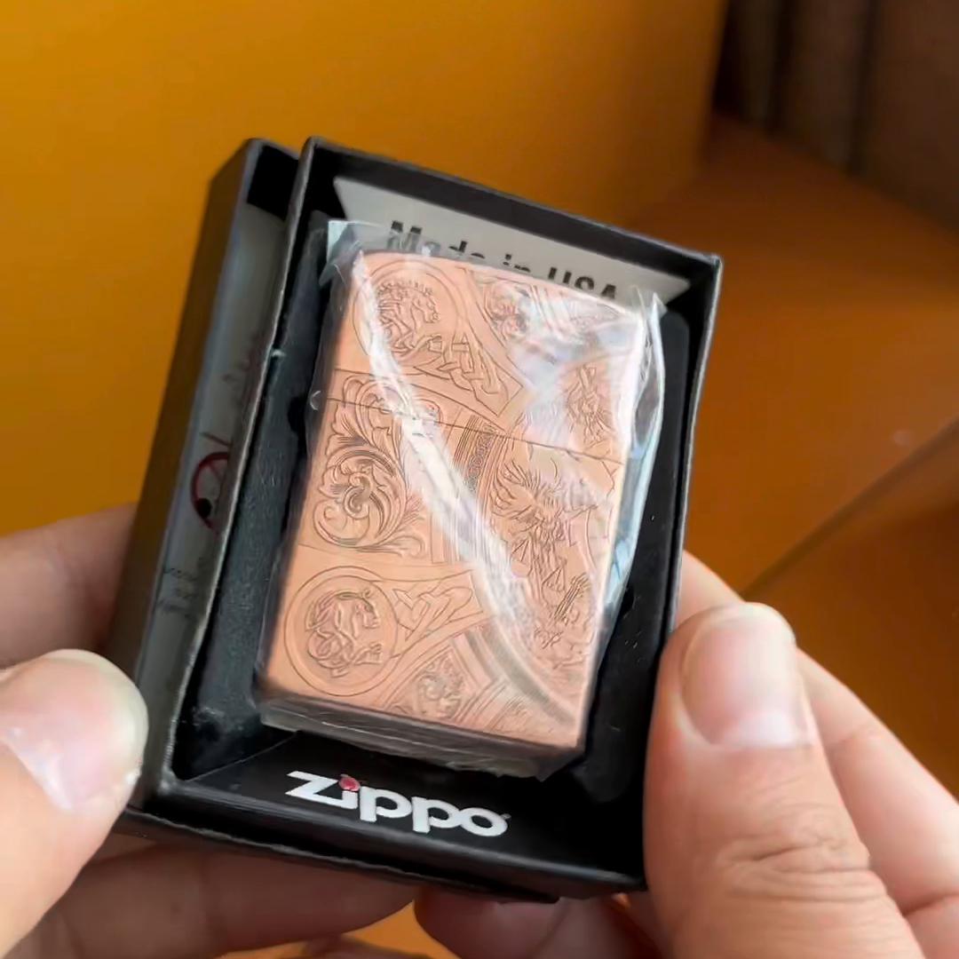 zippo入门款打火机真假区别,紫铜打火机zippo全系列