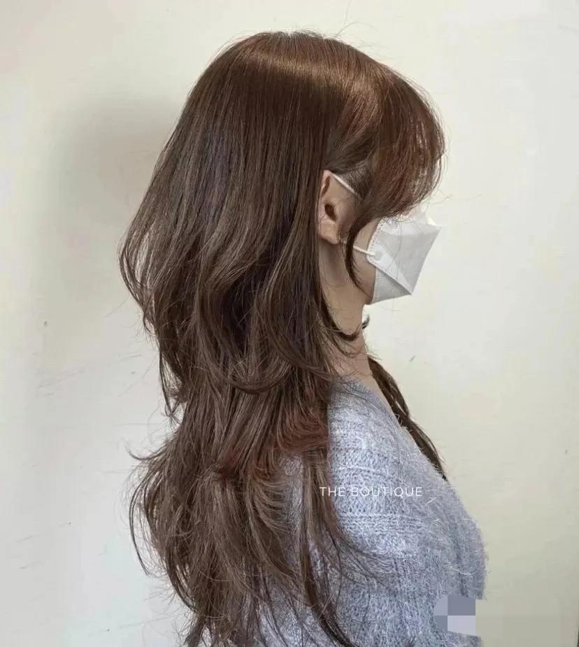 中长发高层次烫发中年人,高层次中长发发型烫发教程