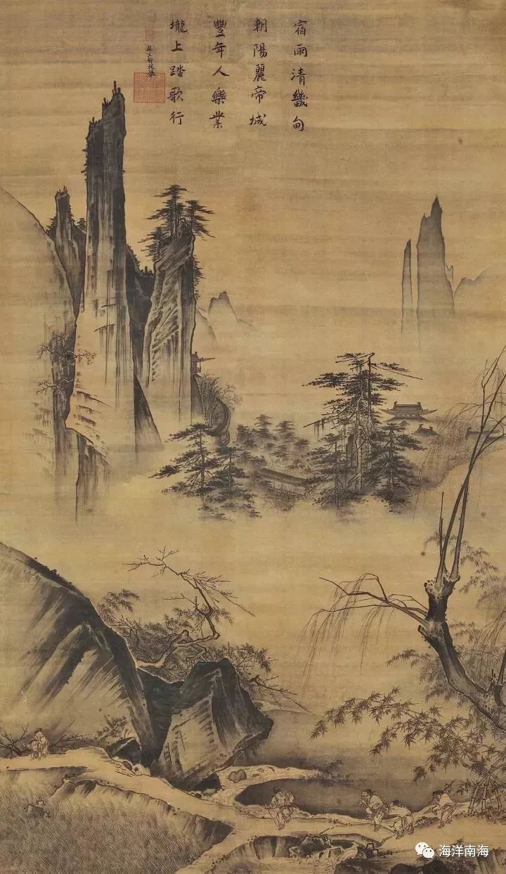 中国古代名画垂钓,古代名画垂钓