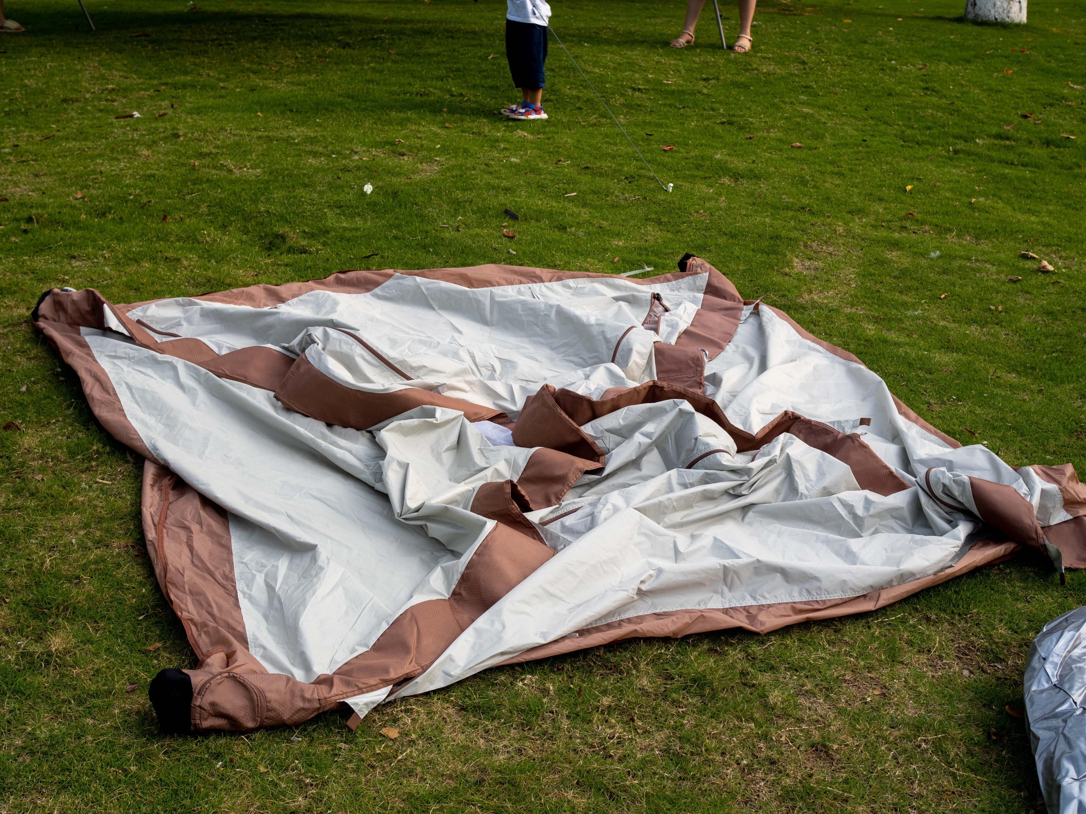 户外露营神器电动,自动充气帐篷露营体验