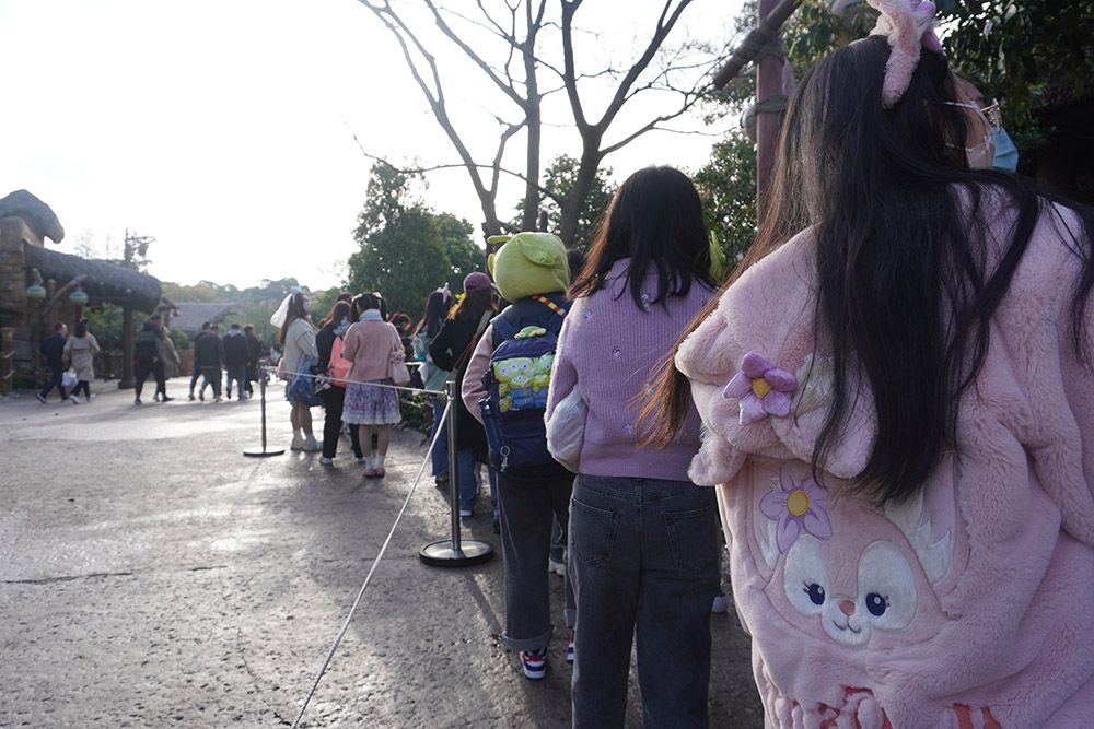 排队5小时、互动2分钟，与玲娜贝儿拥抱背后