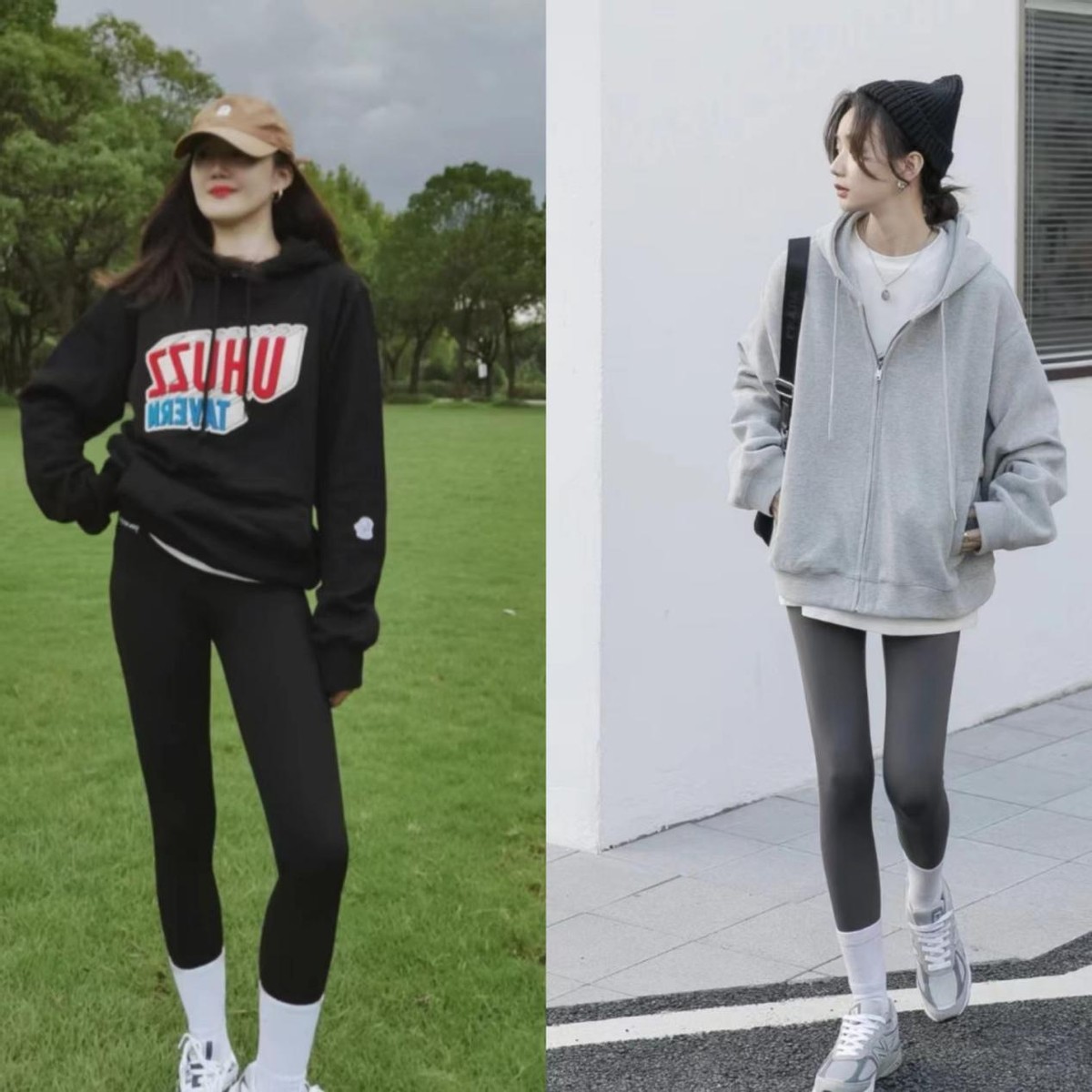 这个秋天就这样穿搭鲨鱼裤,这是我见过最潮的搭配