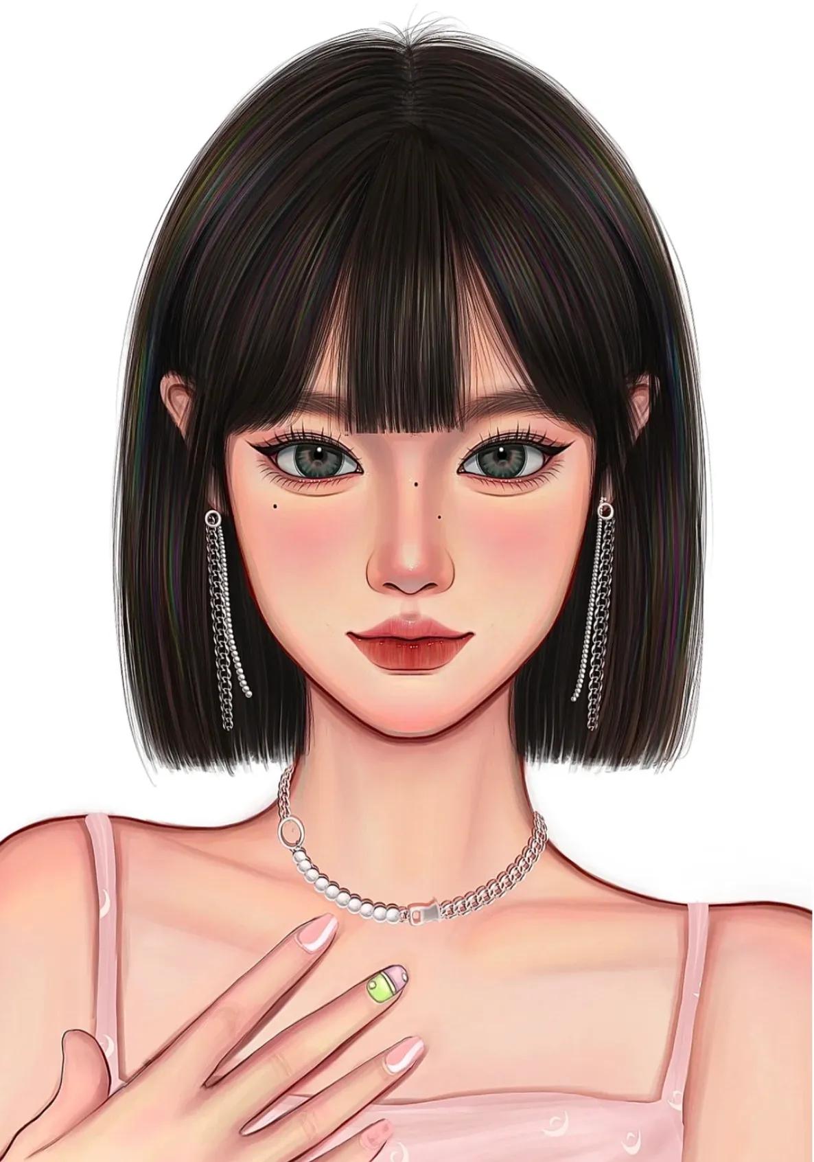 女生短发头像30岁左右,女生短发头像简约气质