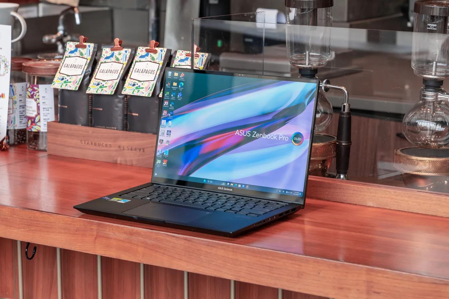 紫色笔记本电脑华硕灵耀pro测评,高端oled显示屏