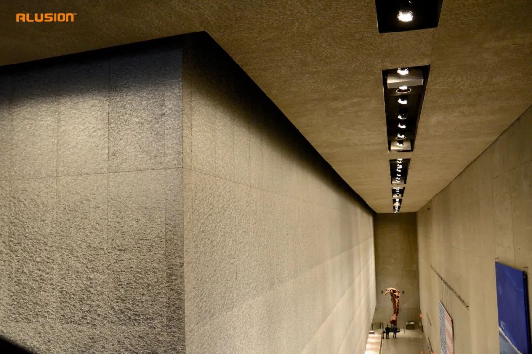 泡沫铝夜间效果图片,泡沫铝透光效果图