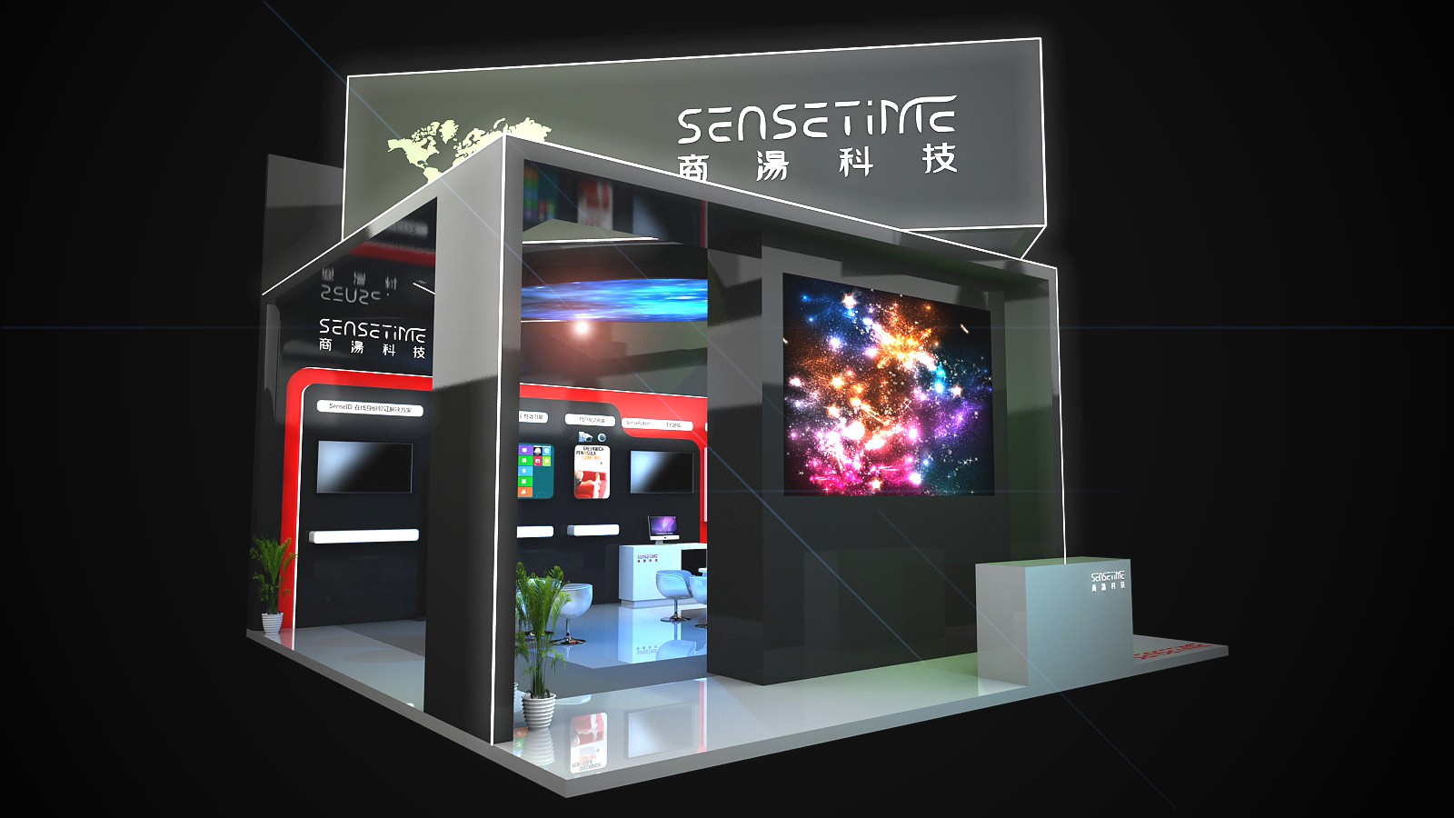 展位设计醒目技巧,9平米展会展位设计的平面图