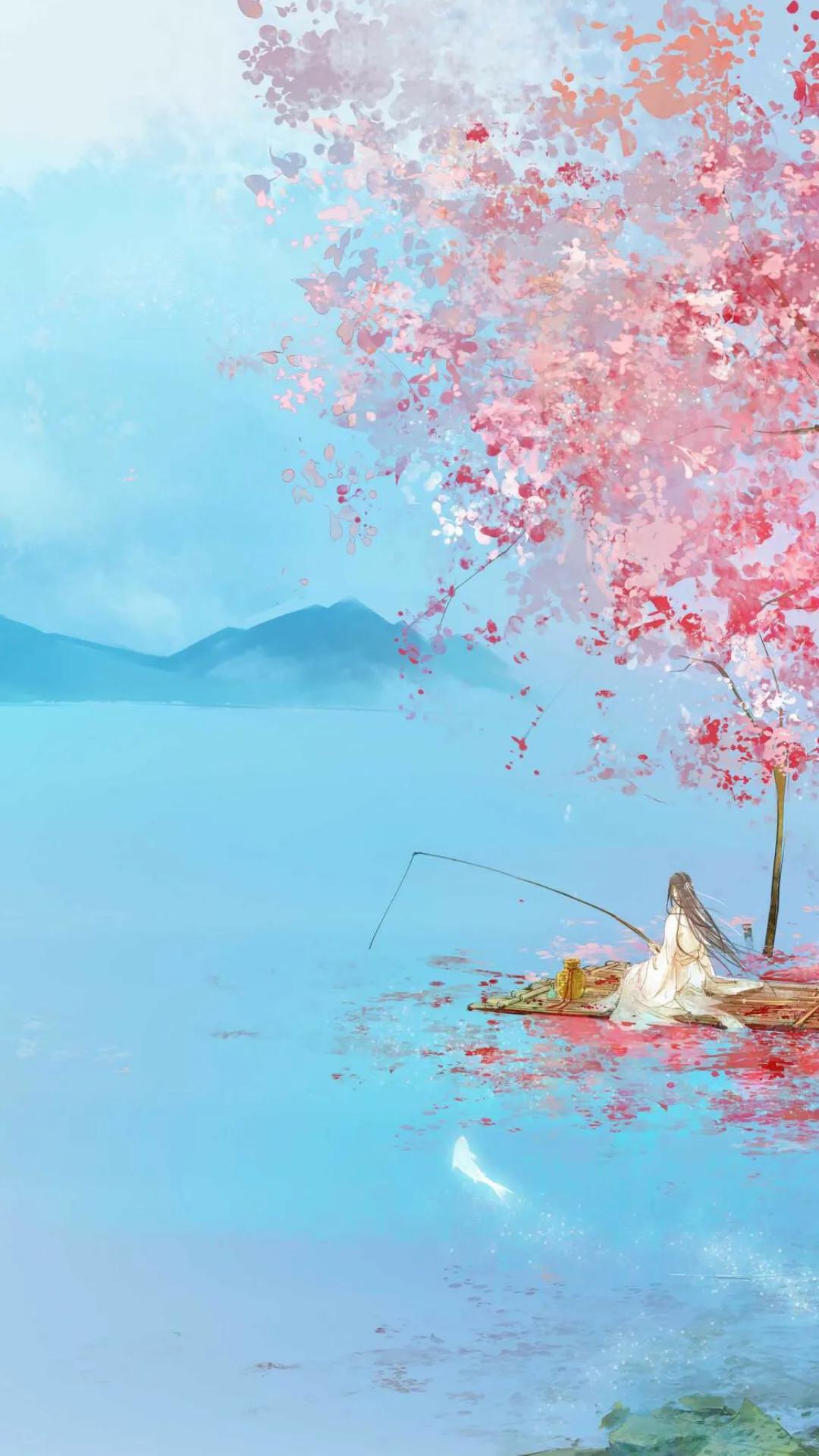 唯美古风意境手绘插画,唯美古风意境手绘头像