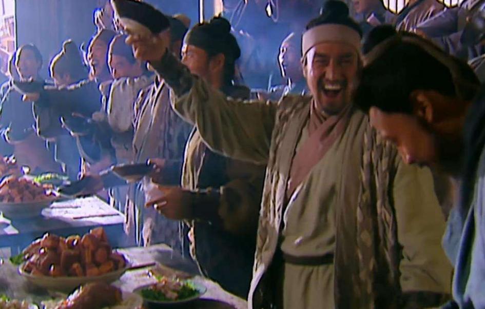 鲁智深和宋江吃鸡,宋江鲁智深吃饺子