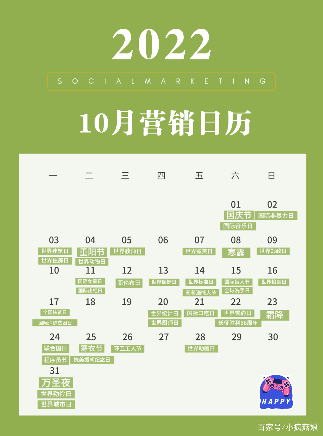 营销日历7月营销热点抢先看,一份热点全面的营销日历