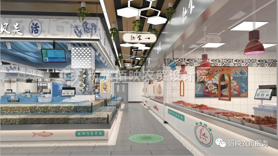 农贸市场设计改造效果图,旧农贸市场设计方案