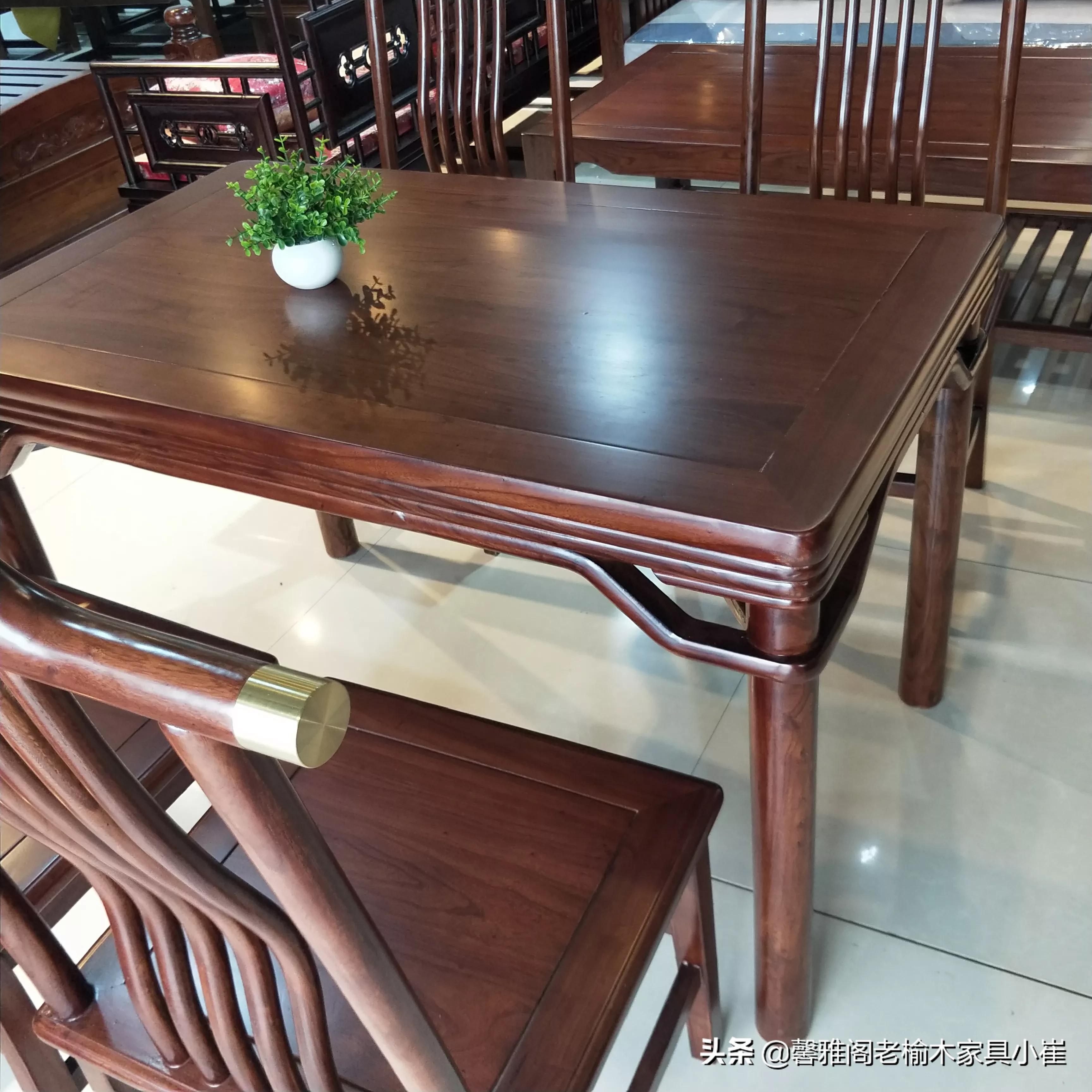 老榆木八仙桌图,老榆木泡茶桌