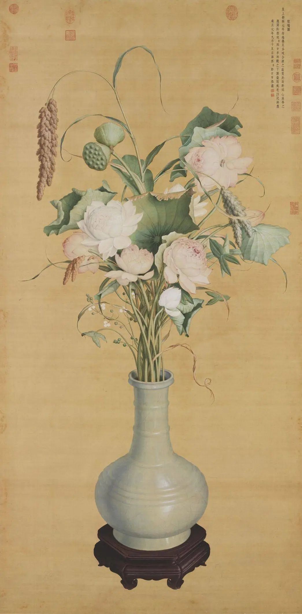 古人笔下的荷花湖畔,古代荷花100幅欣赏