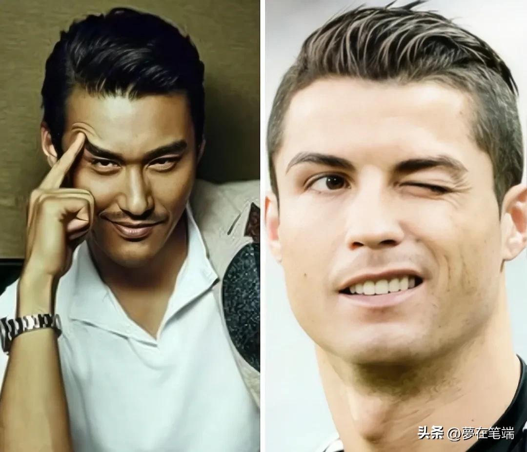 C罗身高187，胡兵身高189，都高大威武，为何二帅笑起来都很媚？
