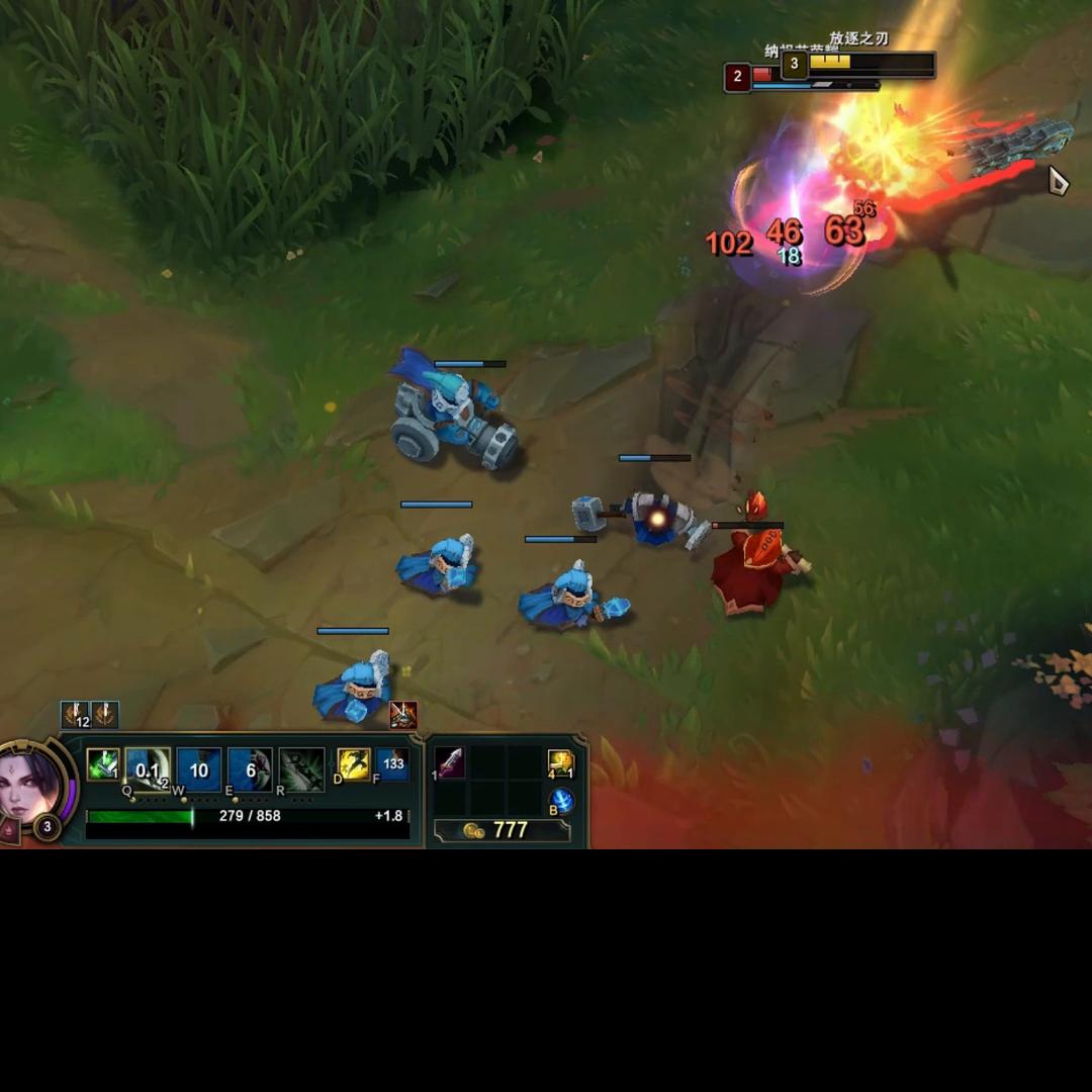 放逐大帝锐雯打奎桑提,奎桑提打锐雯天赋