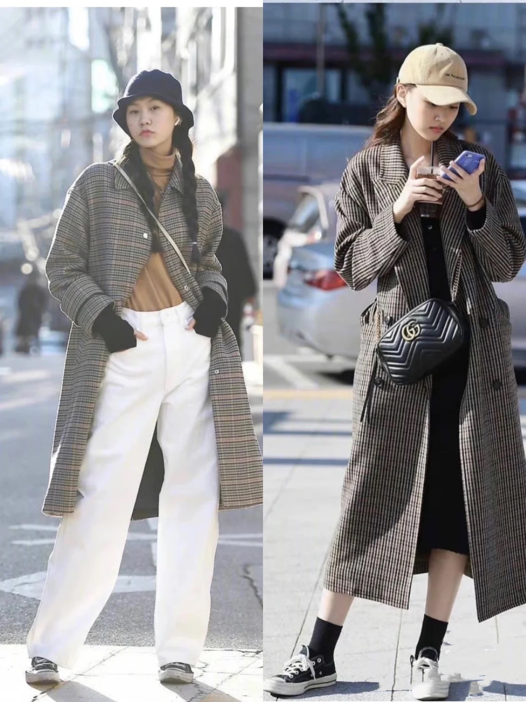 韩国最流行女生冬季穿搭,韩国穿搭ins时尚博主秋冬穿搭