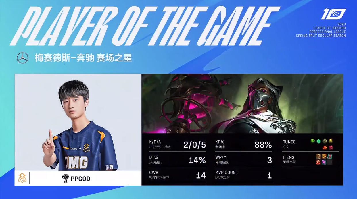 LPL春季赛：就是打团就是干！OMG逆转7K经济差让1追2掀翻JDG！