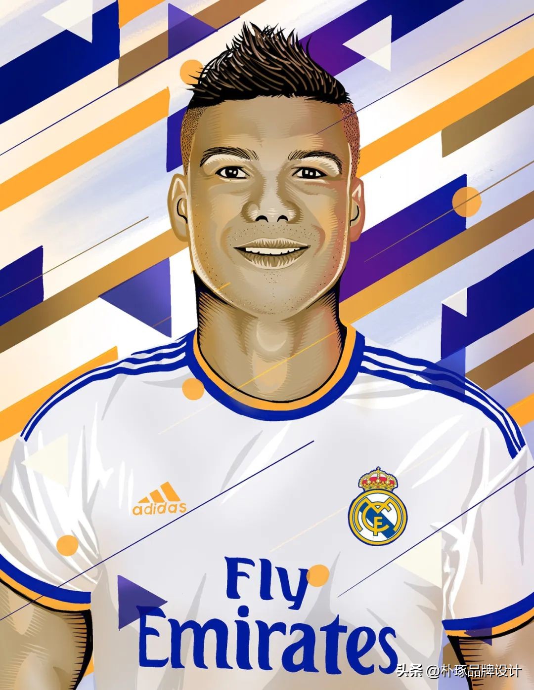 足球插画人物图片,足球运动员海报手绘简单一点