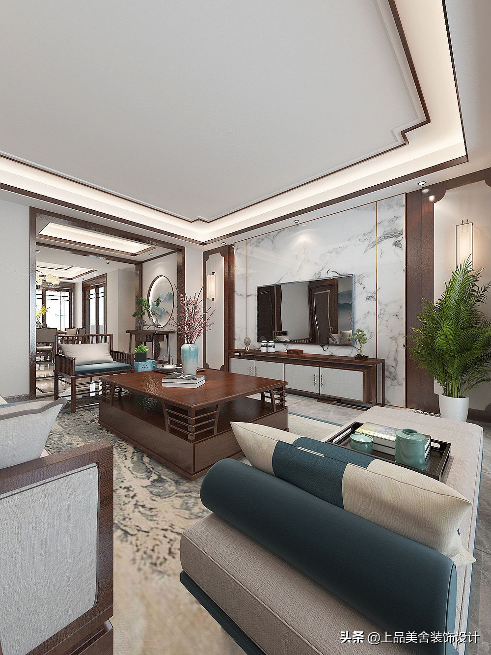 180平米中式原木风格,中式原木风格小户型100平