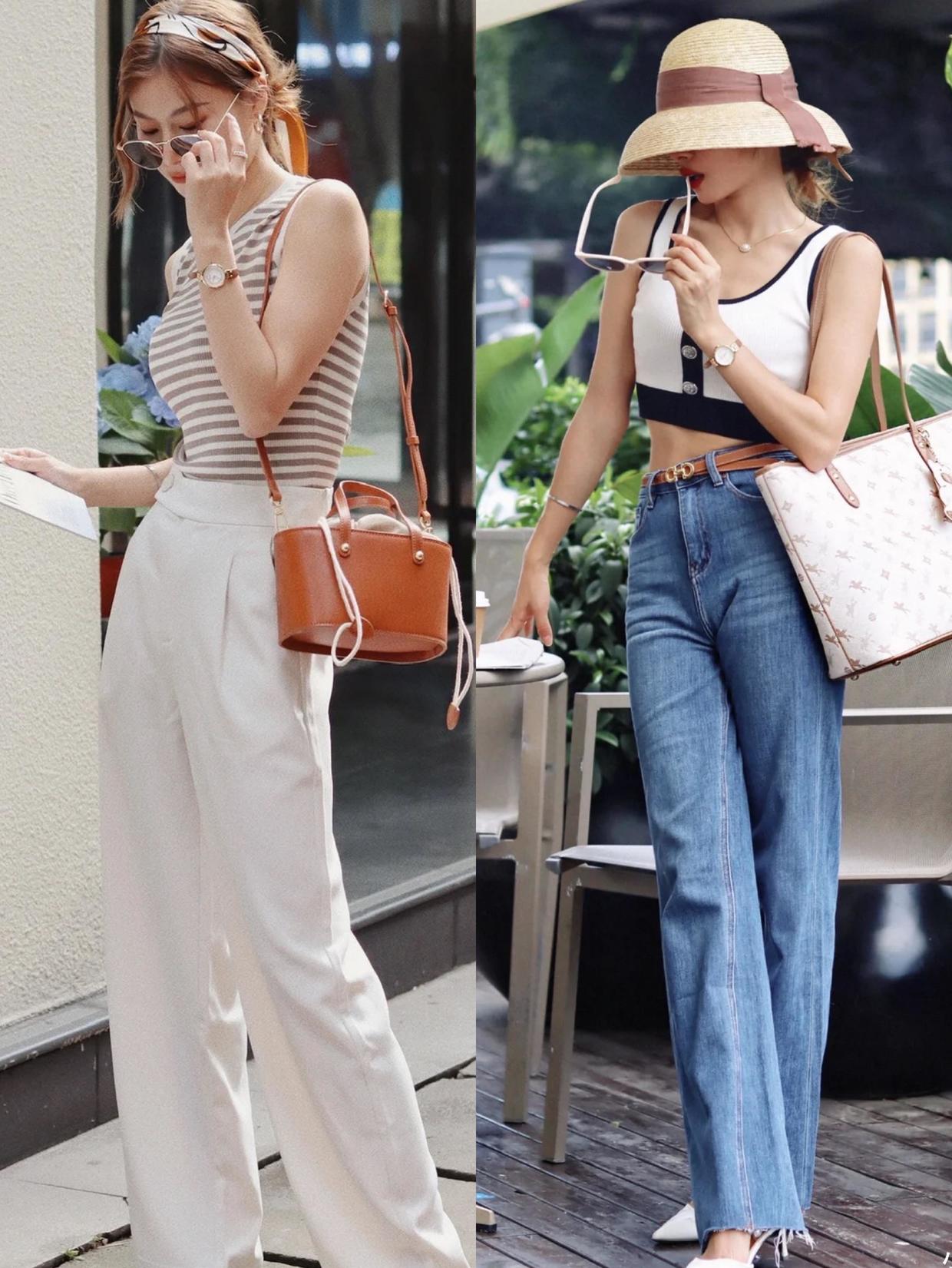 阔腿裤穿得好夏天也能清爽又有型,阔腿裤真的是显腿长利器