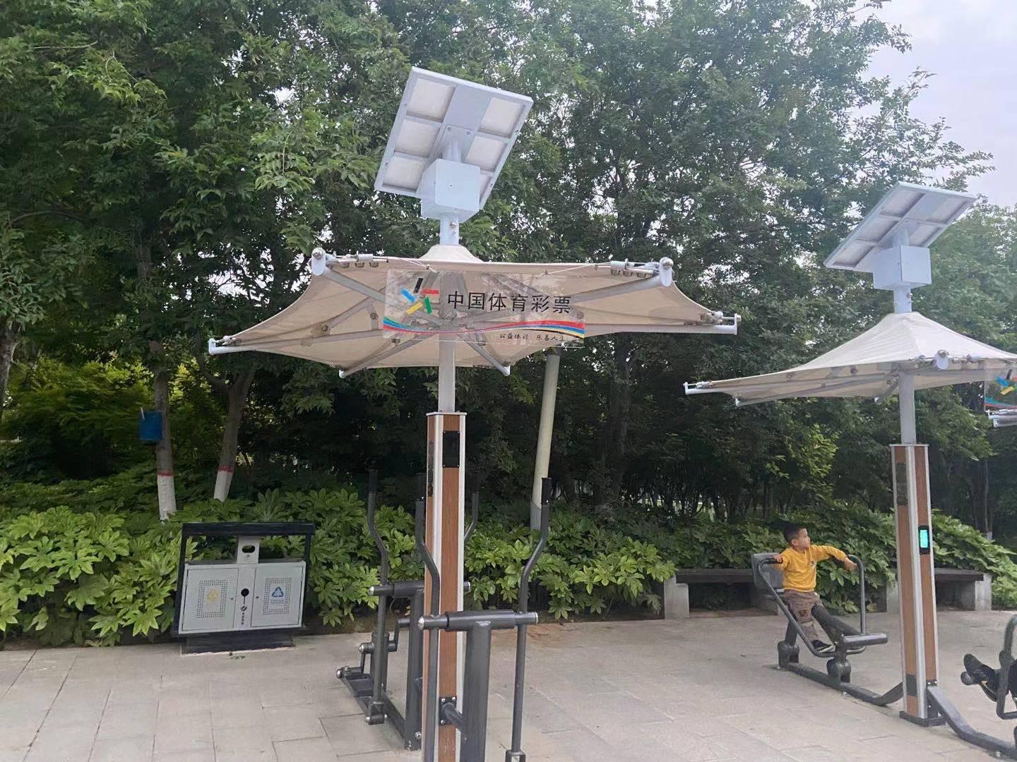 郑州这家公园的运动设施离不开体彩公益金助力