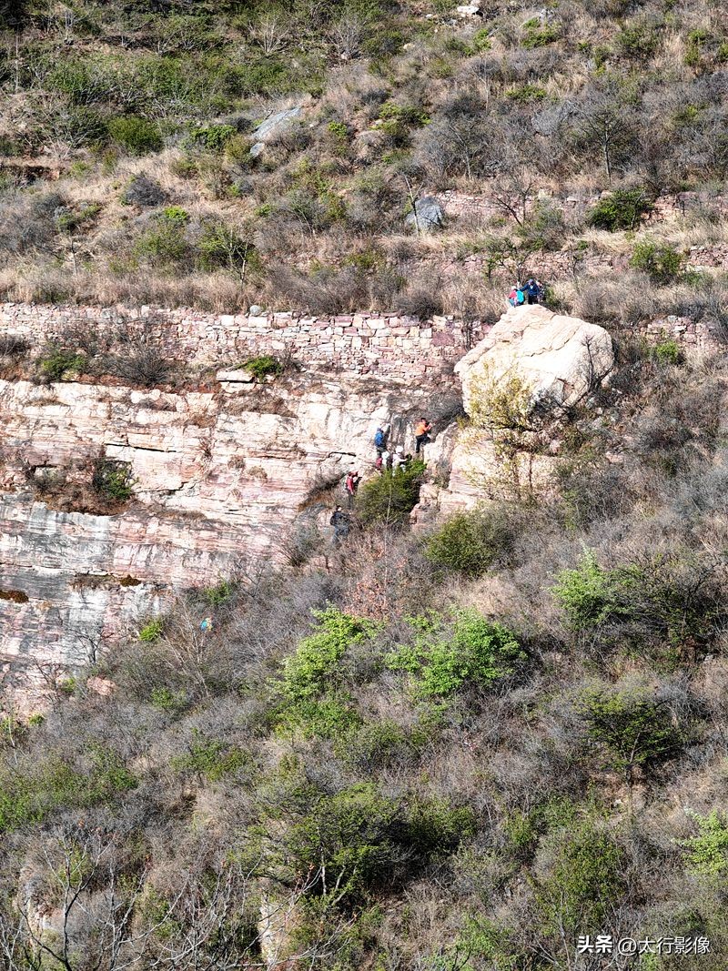 山西太行山大峡谷风景区拍照打卡,南岭太行山