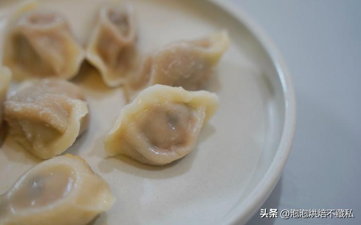 一次吃到三种口味的水饺,一次吃了40个水饺