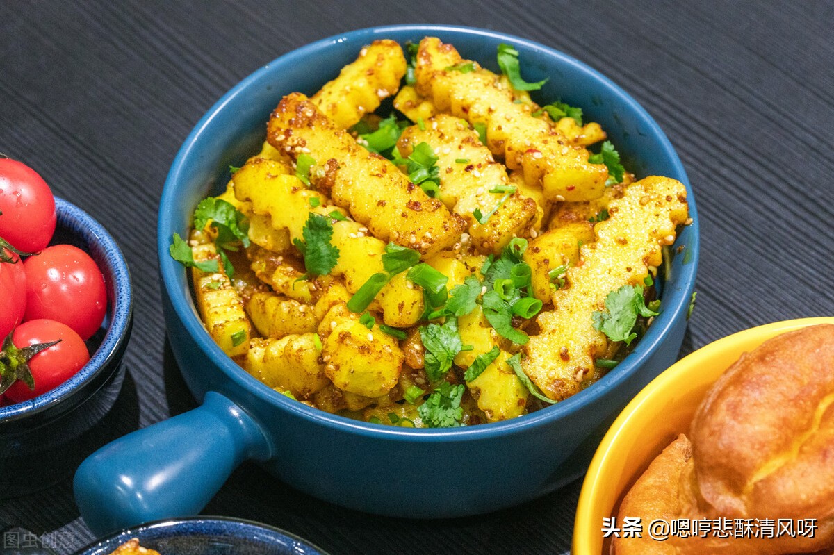 金黄黄酥脆的狼牙土豆怎么做,半成品狼牙土豆的做法