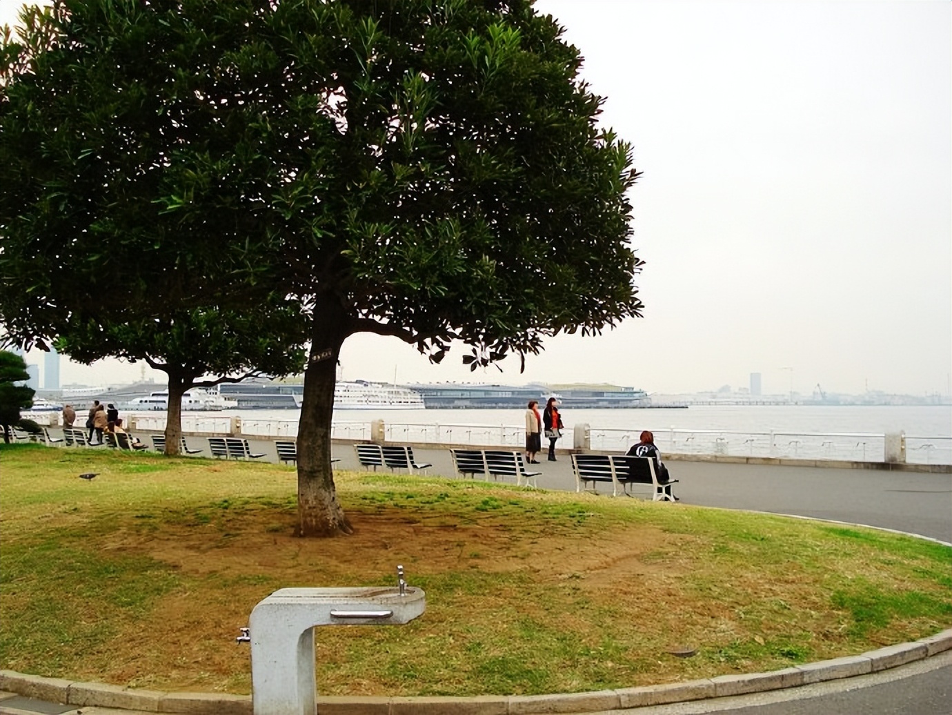 日本唐人街游玩,日本横滨山下公园风景