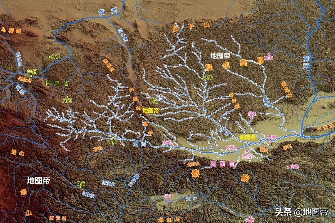 渭河源头在哪里地图,渭河源头发源地