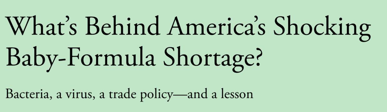 美国婴儿奶粉短缺央视报道,美国婴幼儿配方奶粉短缺
