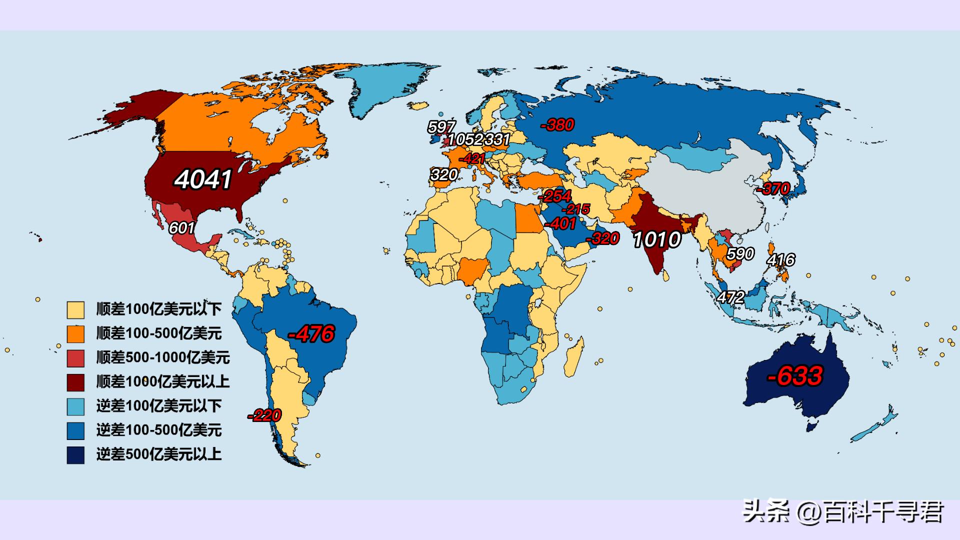 中国贸易顺差对于国外的影响,中国对各国贸易顺差排名