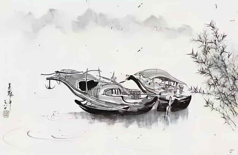 画画难画,吴冠中的竹画作品欣赏