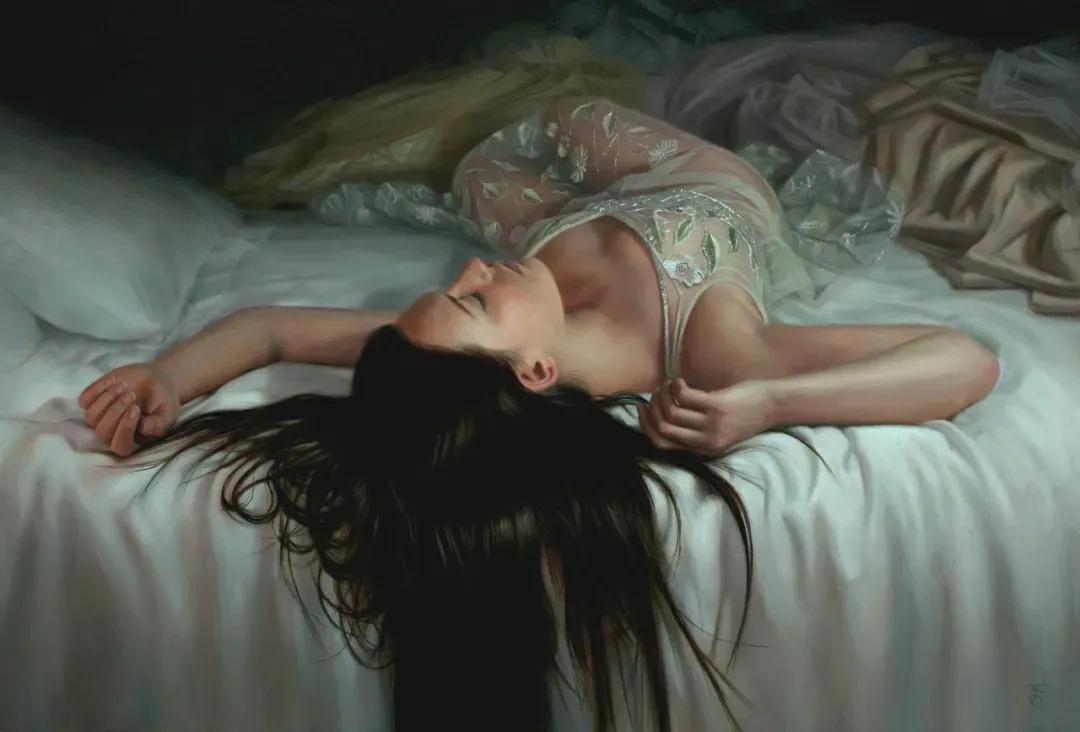 国外当代超写实艺术作品,西方油画大师笔下的绝世美人