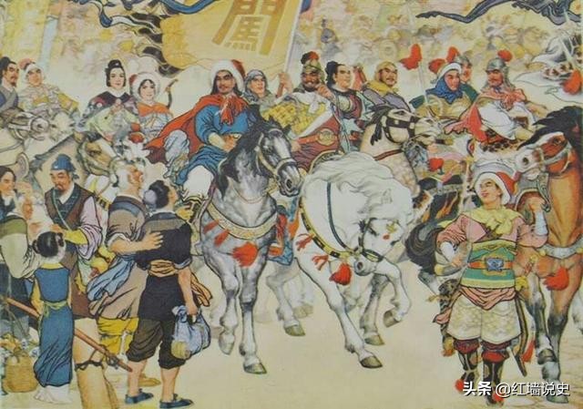 李自成的大顺政权存在了几天,李自成攻打北京大场面