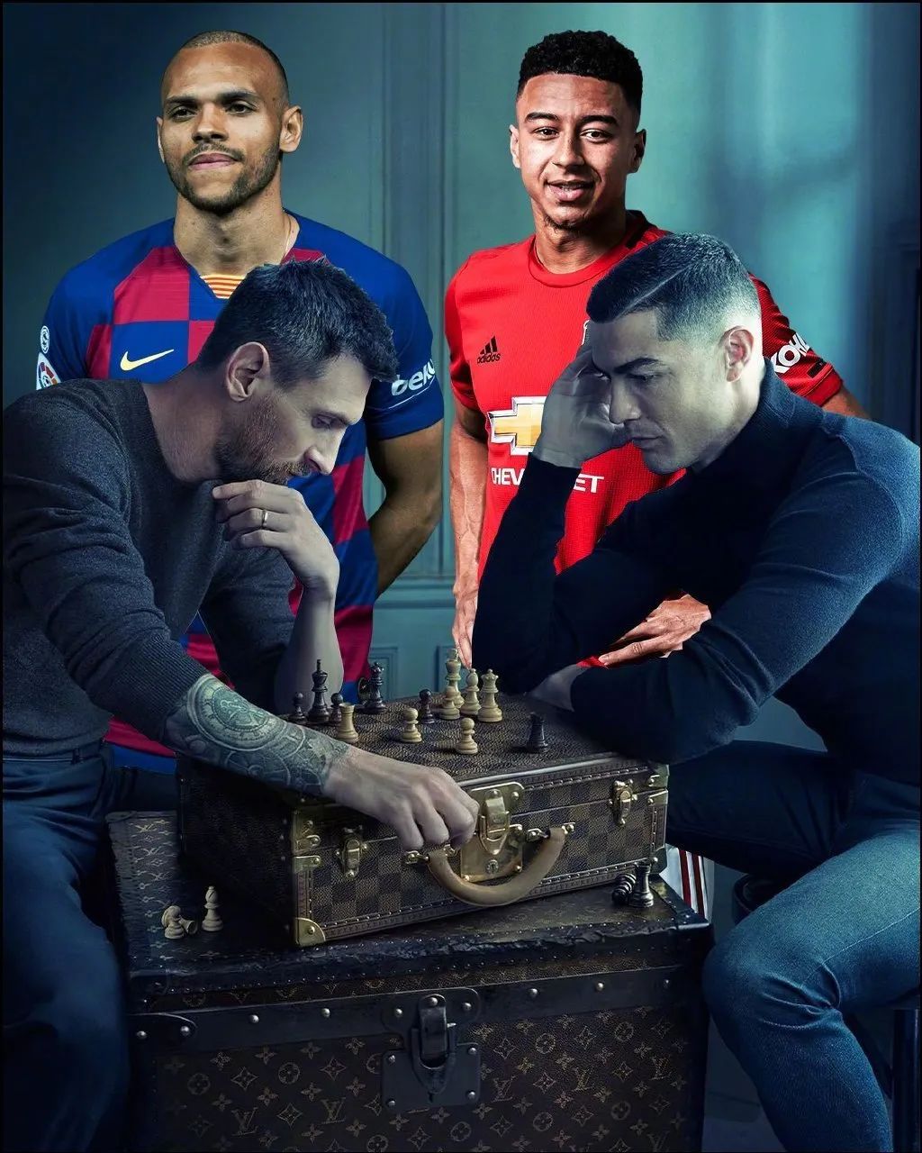 c罗梅西皇马世纪大战,足球单赛季梅西c罗内马尔同框