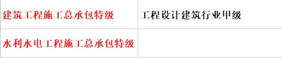 安徽省五家建企具备双特双甲资质（多特多甲）