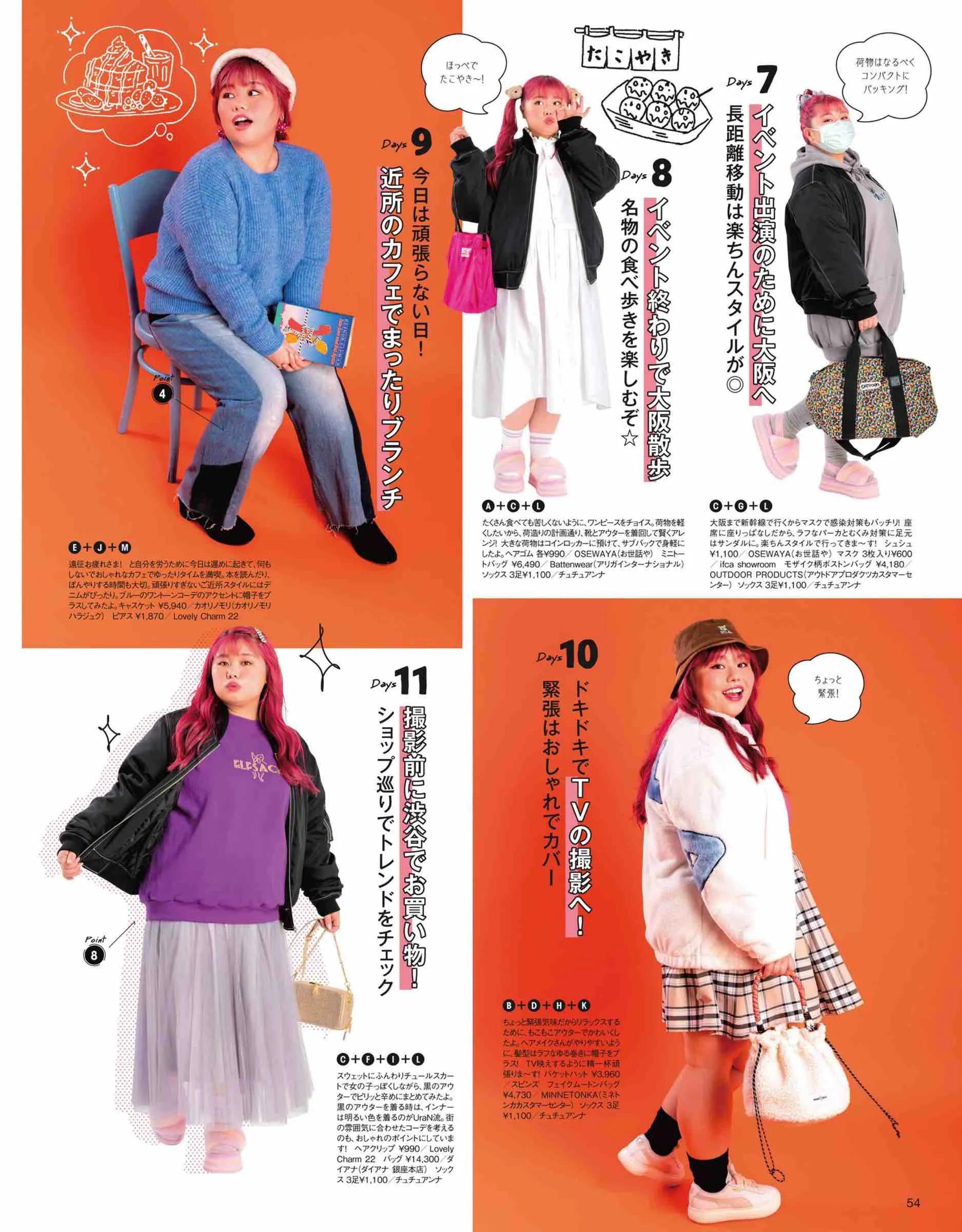 日本微胖女生时尚杂志《lafarfa》2022/1月刊