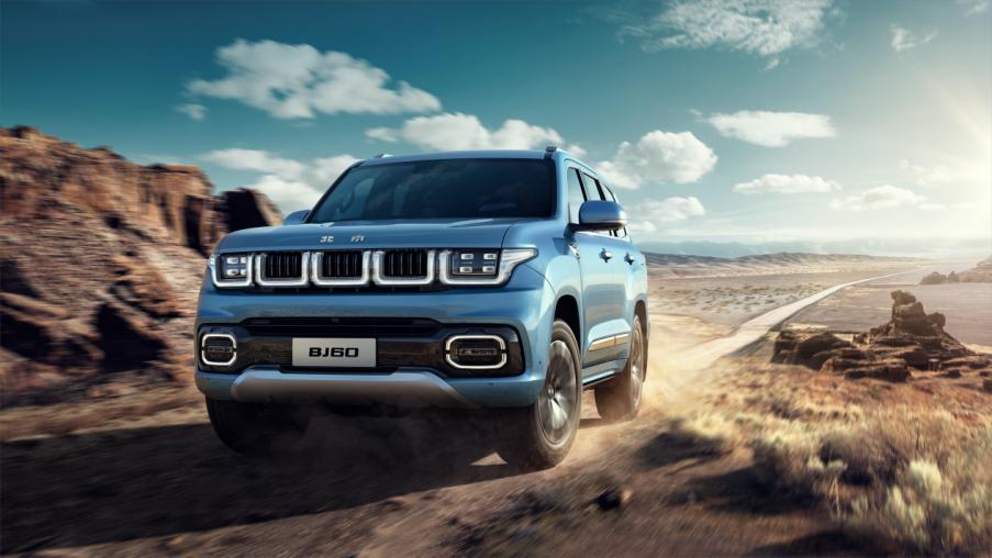 bj60谍照曝光越野suv即将来袭,bj60最新实车五座越野