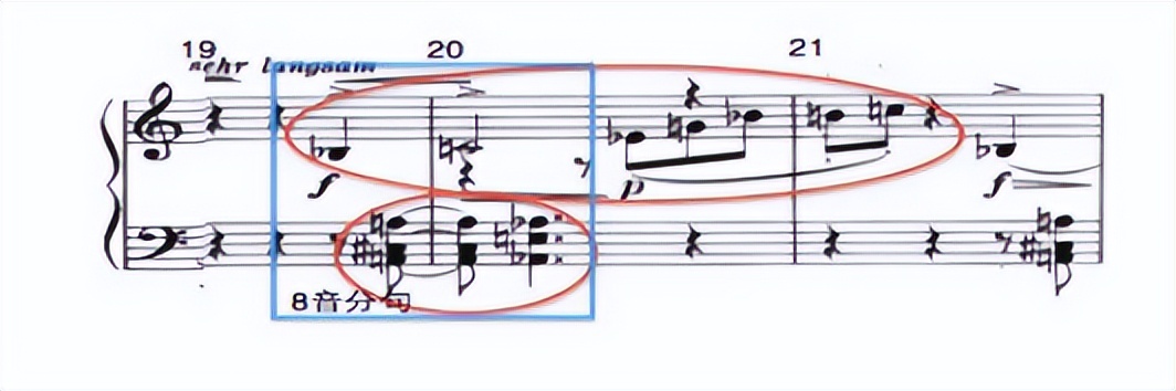 《勋伯格三首钢琴小品》第一首的音高组织与结构思维是什么？