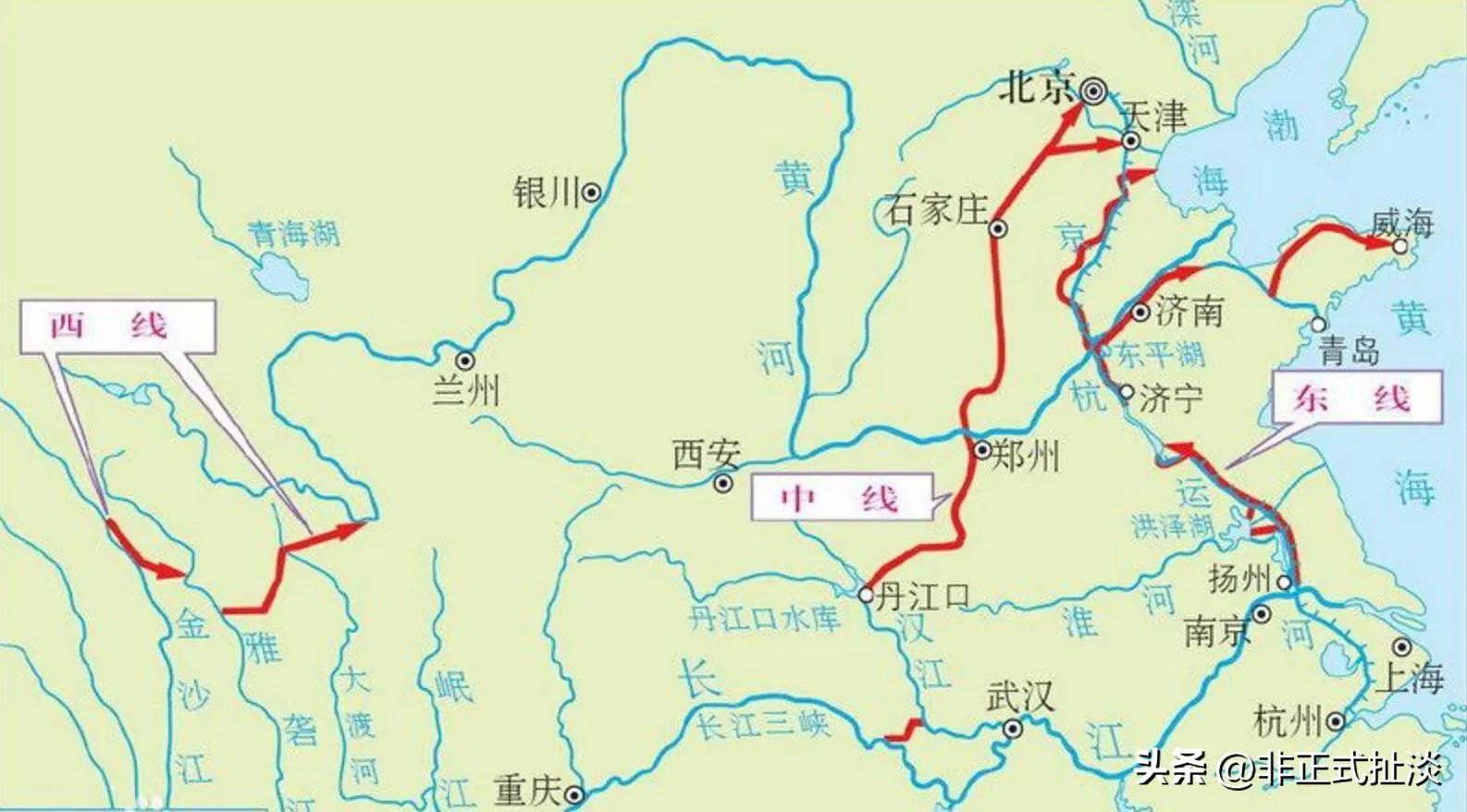 南水北调中线和东线哪个调水量大,南水北调中线一年向北京调多少水