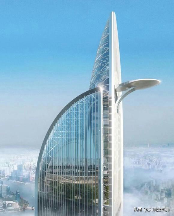 上海北外滩480米高楼方案,北外滩kpf方案