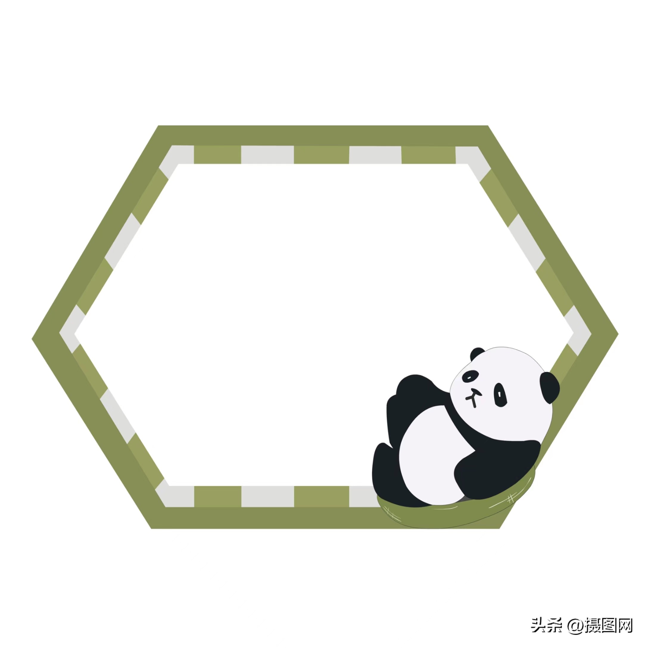 动物可爱边框模板免抠图,装饰小花免抠素材