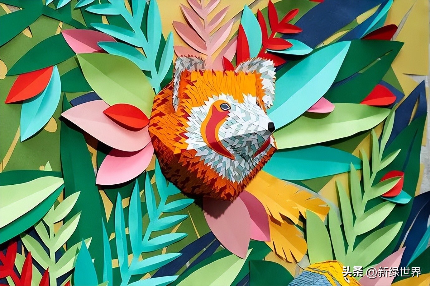 纸艺作品绘画,千变万化的纸艺术作品